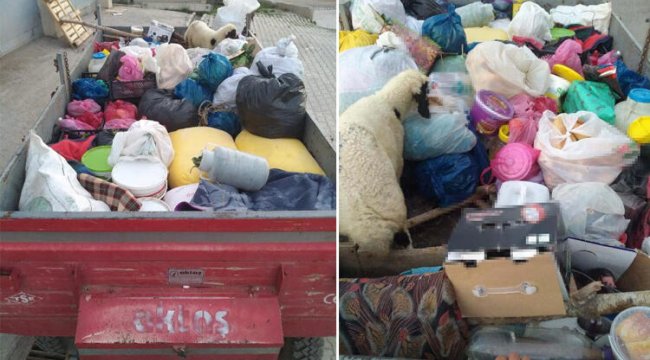 PKK'ya bir traktör dolusu yaşam malzemesi götürürken yakalandılar