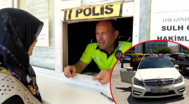 Uslanmayan sürücünün aracı annesine teslim edildi