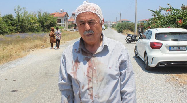 Yaşlı adam dehşeti yaşadı