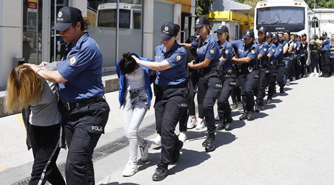 'Avcı Kız' operasyonunda 99 şüpheli adliyede