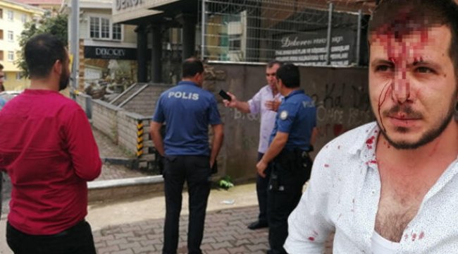 Pendik'te kaldırım taşlı dehşet