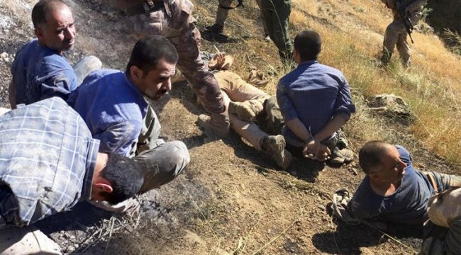 Teröristlerin yakalanma anına ait fotoğraflar ortaya çıktı