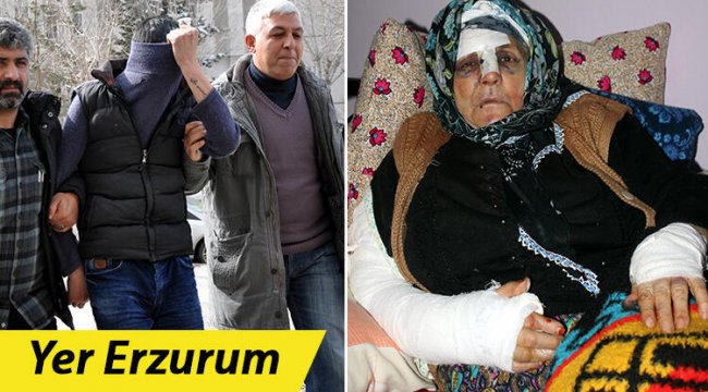 Yaşlı kadına dehşeti yaşattı
