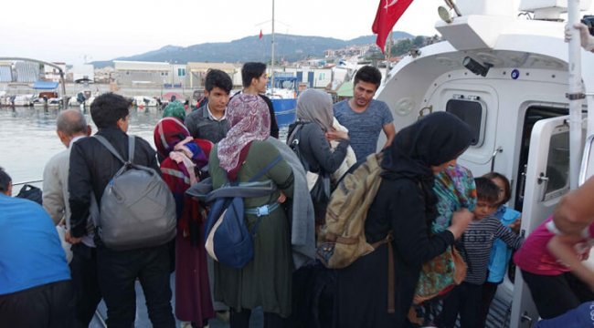 Çanakkale'de 135 kaçak göçmen yakalandı