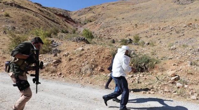 Verimli bal sezonu için şükür duasında arılar saldırdı