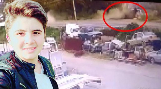 17 yaşındaki Berkay'ın öldüğü kazanın görüntüleri ortaya çıktı