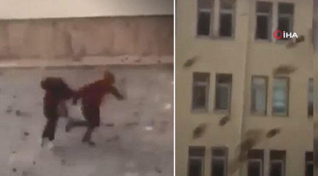 İnanılmaz anlar! Öğrenciler kıl payı kurtuldu