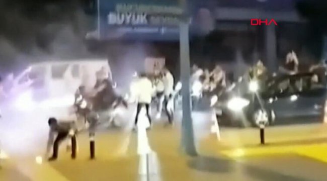 İstanbul'da şoke eden görüntüler! Motosiklet ve otomobillerle geldiler...