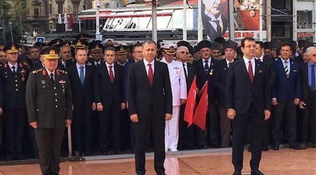 İstanbul'un Kurtuluşunun 96. Yıl Dönümü; Taksim'de tören düzenlendi