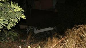 Kağıthane'de, kamyonet uçuruma yuvarlandı!