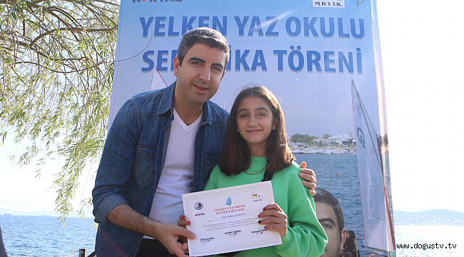 Kartal’ın Minik Yelkencileri Sertifikalarını Başkan Gökhan Yüksel’in Elinden Aldı