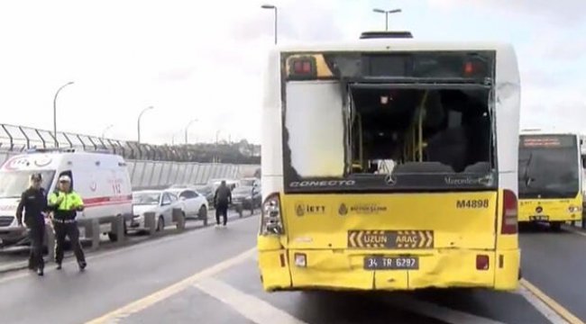 Son dakika... Metrobüs kazası: Yaralı yolcular var