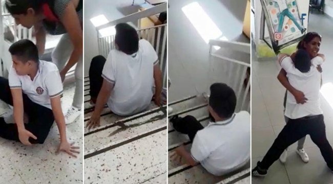 Tepki çeken görüntülerin ardından Ali'nin dersliği değiştirildi
