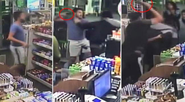 Trafikte başladı, markette devam etti! Dehşete düşüren görüntüler...