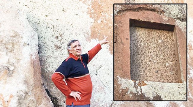 Urartu çivi yazıtına murç