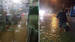 Alanya'da sağanak; ev ve iş yerlerini su bastı