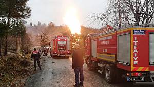 Doğal gazı borusu alev aldı, çevredeki evler boşaltıldı