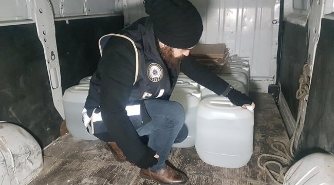 İstanbul'da 7 ton metil alkol ele geçirildi