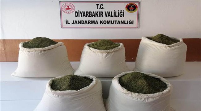 Lice’de, toprağa gömülü 162 kilo esrar ele geçirildi