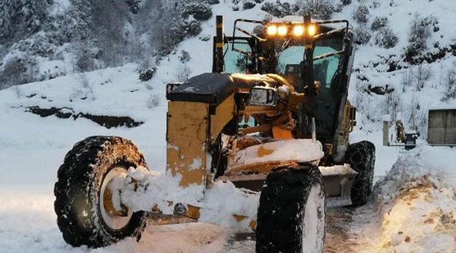 Rize'de 56 köy yolu ulaşıma kapalı