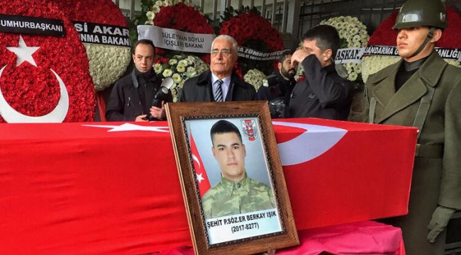 Şehit Piyade Er Berkay Işık için İstanbul'da tören