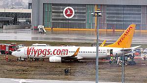 Şiddetli fırtına pistten çıkardı