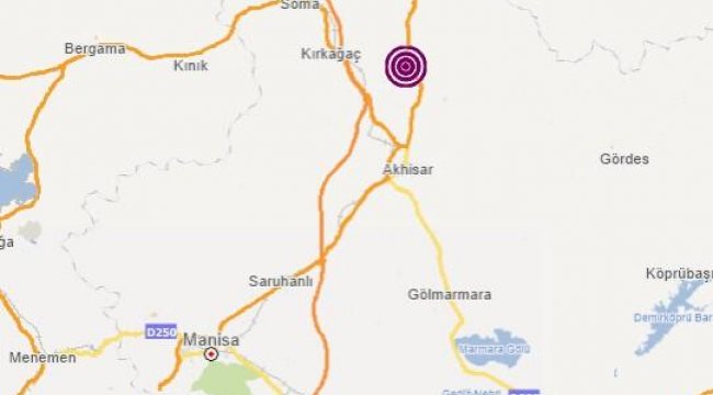 Son dakika... Manisa'da bir deprem daha
