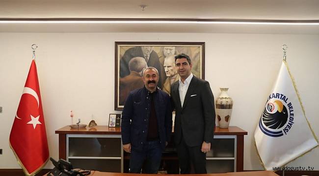 Tunceli Belediye Başkanı Fatih Mehmet Maçoğlu, Başkan Gökhan Yüksel'i ziyaret etti