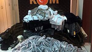 522 vizon postu ve 81 kürk mont ele geçirildi