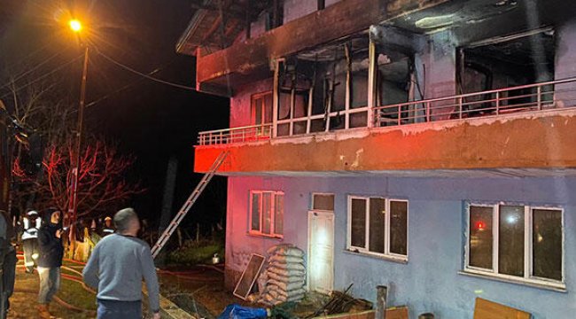 Acı olay! Yangında torunlarıyla birlikte öldü