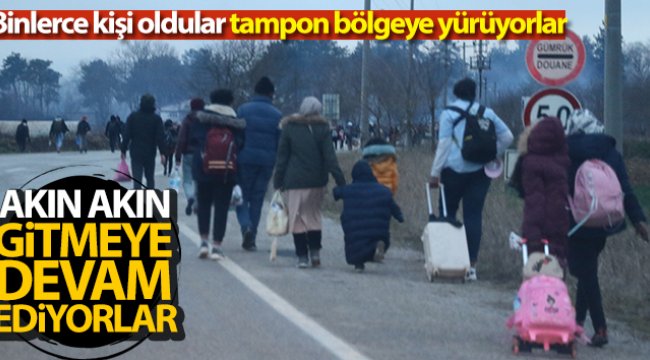 Akın akın gitmeye devam ediyorlar