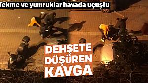 Avcılar'da sopalı, sandalyeli kavga kamerada