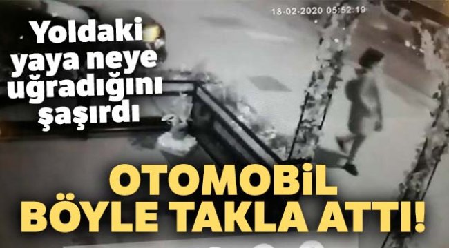 Bağdat Caddesi'nde takla atan otomobil kamerada
