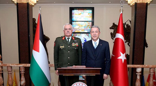 Bakan Akar, Ürdün Genelkurmay Başkanını kabul etti