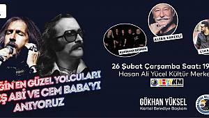 Barış Manço ve Cem Karaca Kartal’da Anılacak