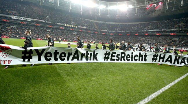 Beşiktaş ve Trabzonspor, Hanau'yu unutmadı