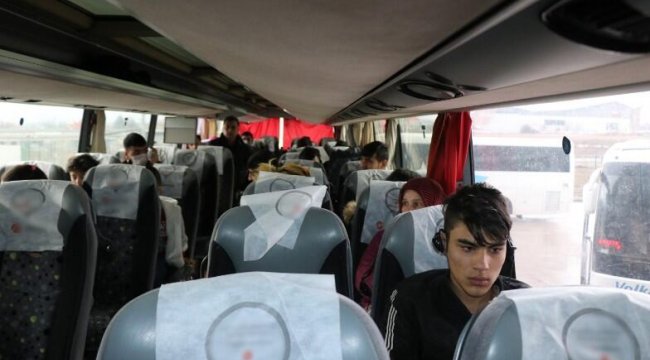 Bolu’da 500 göçmen Edirne'ye gidiyor