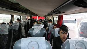 Bolu’da 500 göçmen Edirne'ye gidiyor