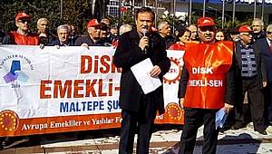 DİSK Emekli-Sen : Sadaka değil, Hakkımızı istiyoruz.