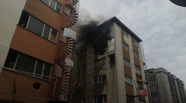 Güngören'de patlama sonrası yangın