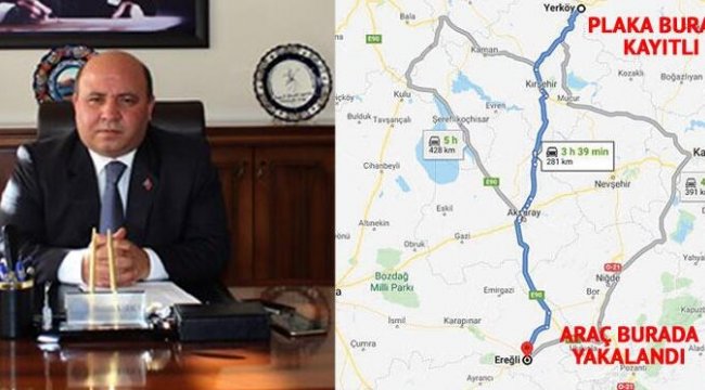 Hayalet plakadan kaymakamın eşi çıktı