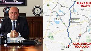 Hayalet plakadan kaymakamın eşi çıktı