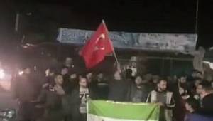 İdlib'deki alçak saldırı sonrası Halep’te TSK'ya destek gösterisi