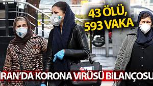 İran’da korona virüsü bilançosu: 43 ölü, 593 vaka