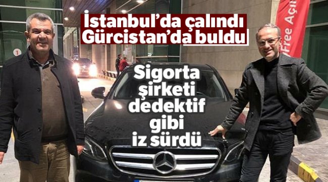 İstanbul’da çalınan arabayı Gürcistan’da buldu
