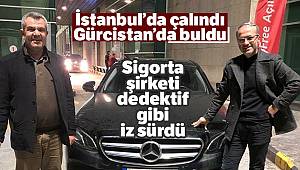 İstanbul’da çalınan arabayı Gürcistan’da buldu