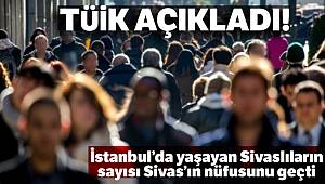 İstanbul’da yaşayan Sivaslıların sayısı Sivas’ın nüfusunu geçti