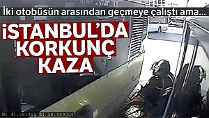 İstanbul’un göbeğinde yürekleri ağza getiren kaza