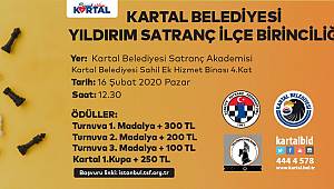 Kartal’da “Yıldırım Satranç İlçe Birinciliği” Heyecanı Yaşanacak