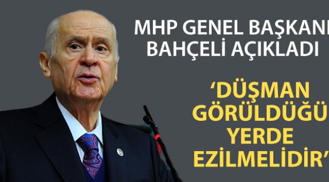 MHP Genel Başkanı Bahçeli’den idlib açıklaması